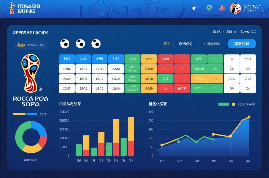 世界杯积分榜界面展示净胜球与相互战绩等信息